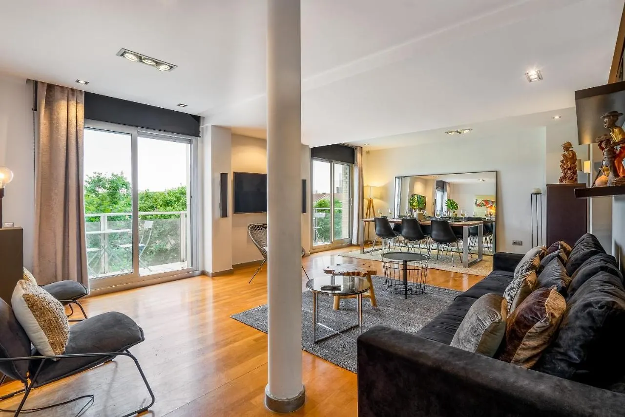 Lodging Apartments Beach Penthouse Near Center With Pool 巴塞罗那