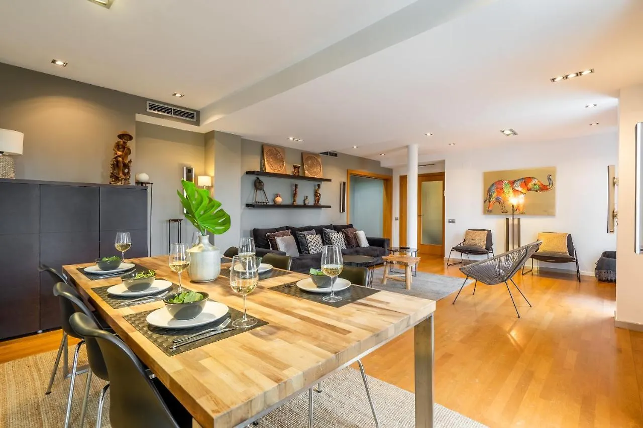 Lodging Apartments Beach Penthouse Near Center With Pool 巴塞罗那
